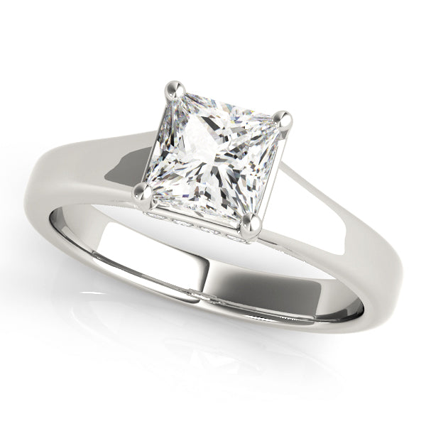 Square Trellis Diamond Engagement Ring · 0.21 ct tw