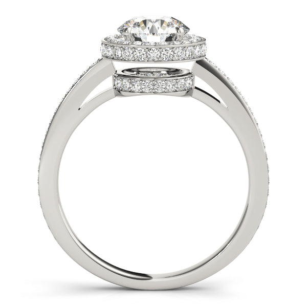 Round Halo Diamond Engagement Ring · 1.48 ct tw