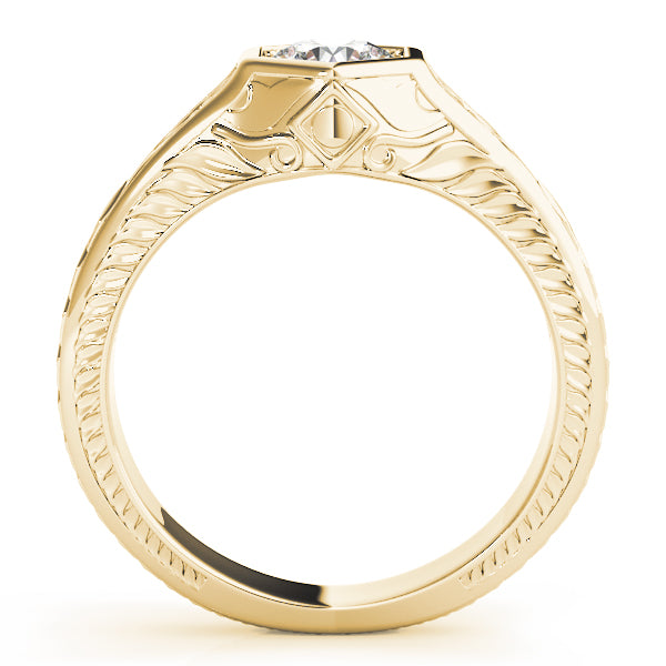 Round Antique Diamond Engagement Ring · 0.66 ct tw