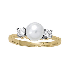 Pearl Gemstone Fashion Ring · 0.24 ct tw