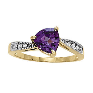 Trillion Gemstone Fashion Ring · 0.06 ct tw