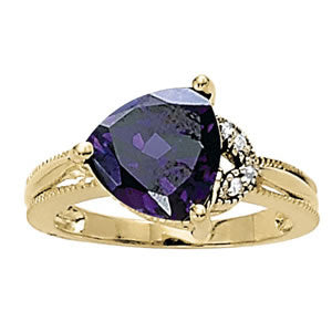Trillion Gemstone Fashion Ring · 0.02 ct tw