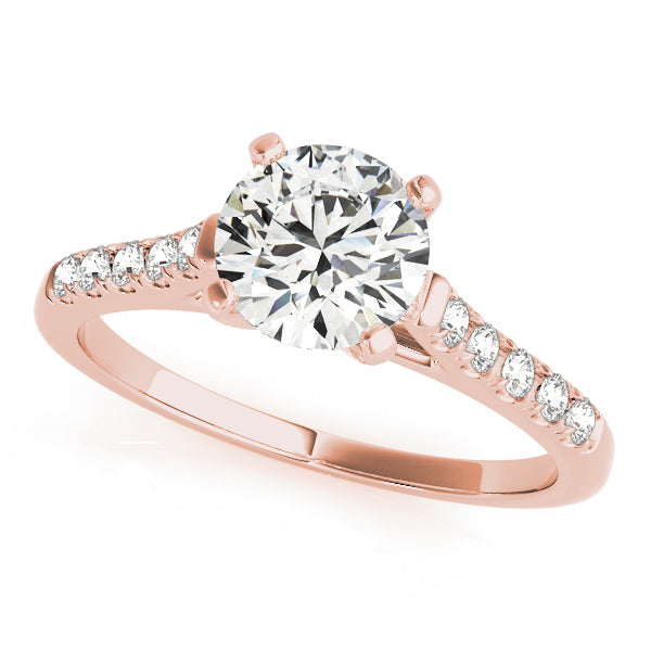 Single Row Prong Set Diamond Engagement Ring · 0.15 ct tw