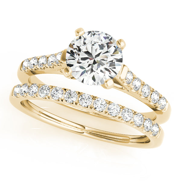 Single Row Prong Set Diamond Engagement Ring · 0.15 ct tw