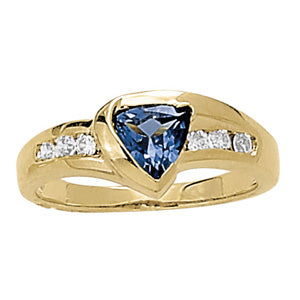 Trillion Gemstone Fashion Ring · 0.18 ct tw