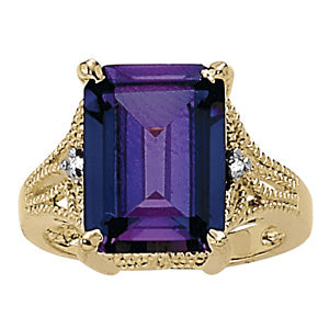 Emerald Gemstone Fashion Ring · 0.02 ct tw