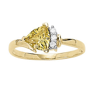 Trillion Gemstone Fashion Ring · 0.06 ct tw