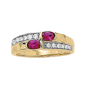 Oval Gemstone Fashion Ring · 0.76 ct tw
