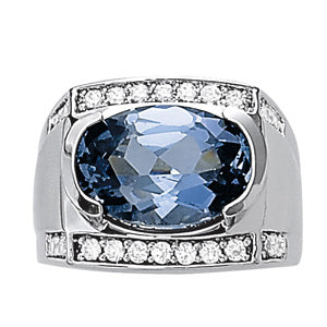 Oval Gemstone Fashion Ring · 0.55 ct tw