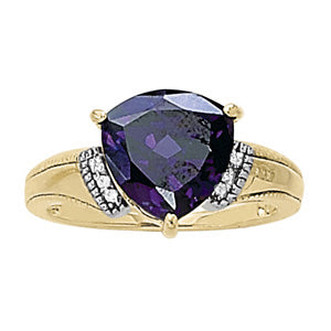 Trillion Gemstone Fashion Ring · 0.03 ct tw