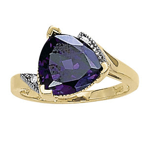 Trillion Gemstone Fashion Ring · 0.02 ct tw