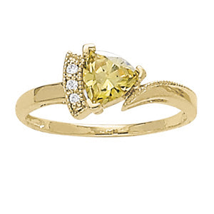 Trillion Gemstone Fashion Ring · 0.03 ct tw
