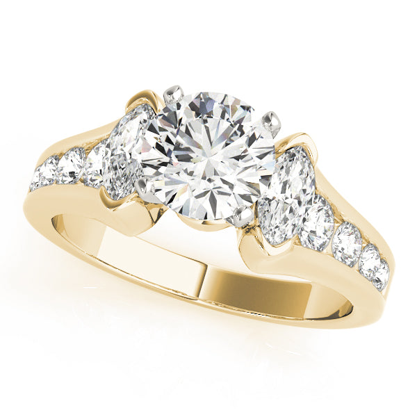 Marquise Fancy Shape Diamond Engagement Ring · 0.94 ct tw