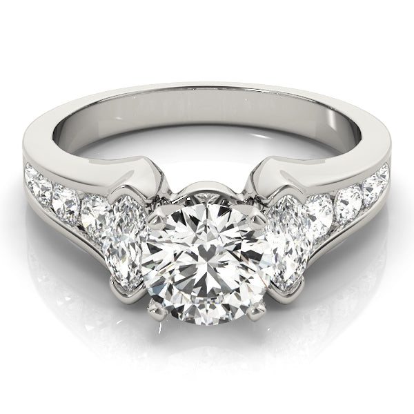 Marquise Fancy Shape Diamond Engagement Ring · 0.94 ct tw