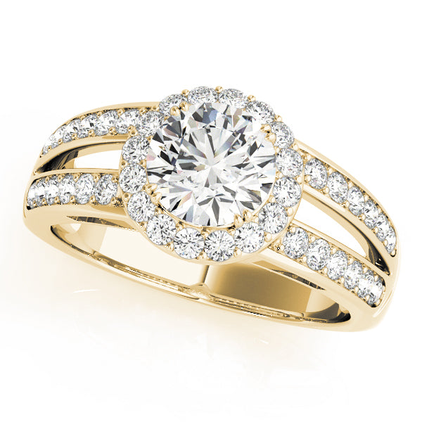 Round Halo Diamond Engagement Ring · 1.50 ct tw