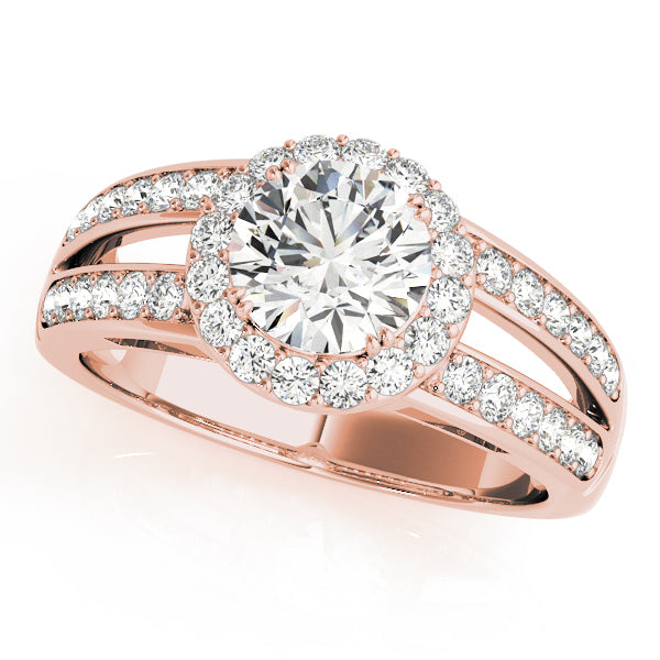 Round Halo Diamond Engagement Ring · 1.50 ct tw