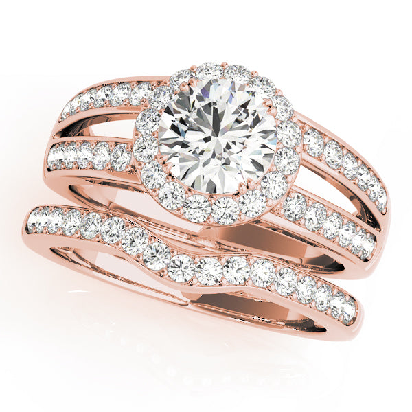 Round Halo Diamond Engagement Ring · 1.50 ct tw