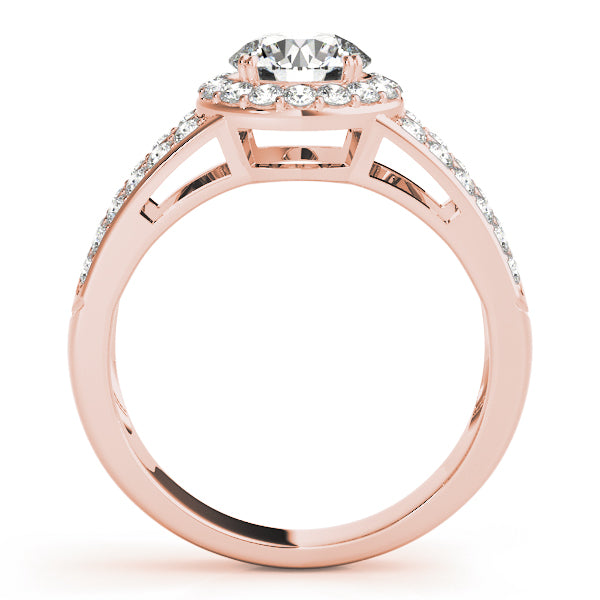 Round Halo Diamond Engagement Ring · 1.50 ct tw