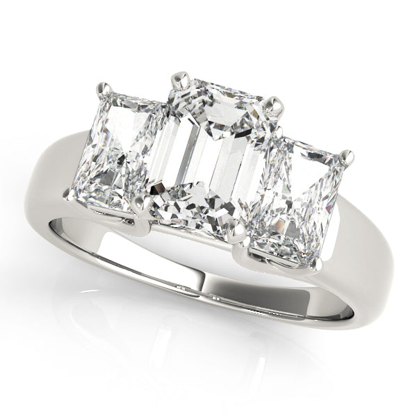 Oval Three-Stone Diamond Engagement Ring · 1.20 ct tw