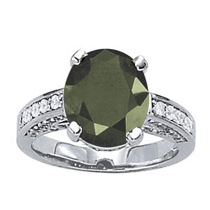 Oval Gemstone Fashion Ring · 0.57 ct tw