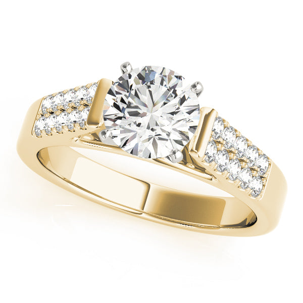 Pave Diamond Engagement Ring · 0.15 ct tw