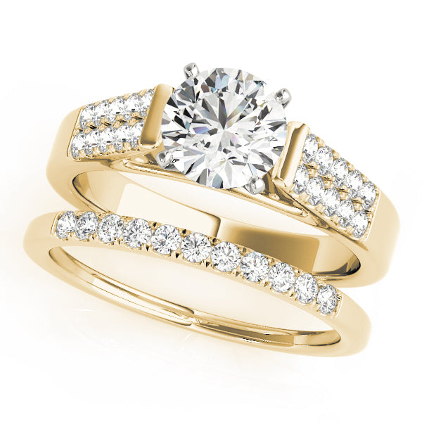 Pave Diamond Engagement Ring · 0.15 ct tw