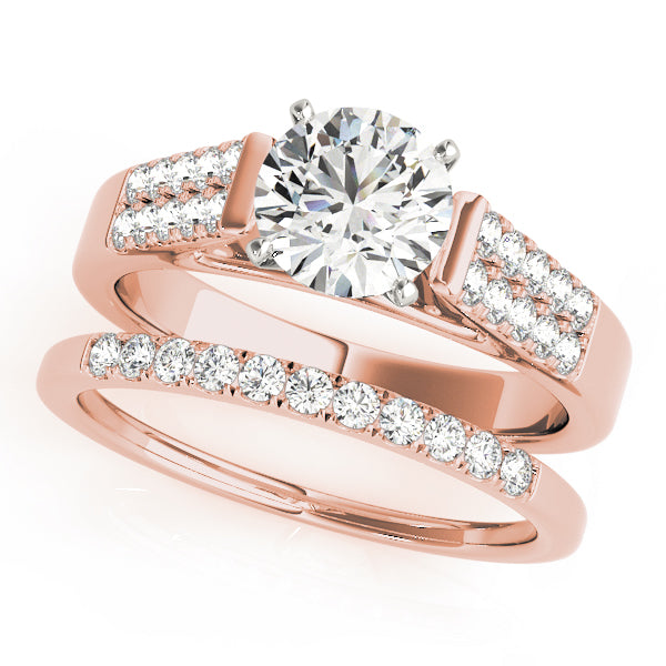 Pave Diamond Engagement Ring · 0.15 ct tw