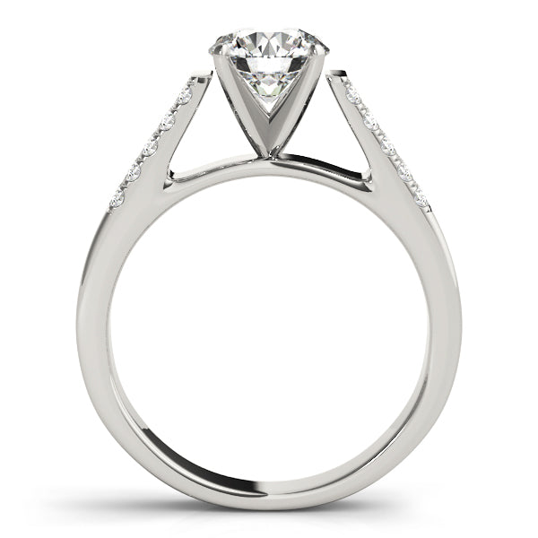 Pave Diamond Engagement Ring · 0.15 ct tw