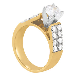 Multi-Row Diamond Engagement Ring · 0.48 ct tw