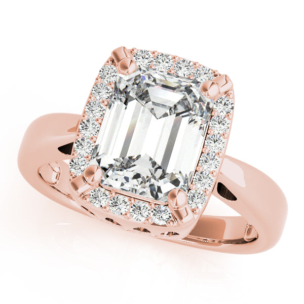 Emerald Gemstone Engagement Ring · 0.22 ct tw