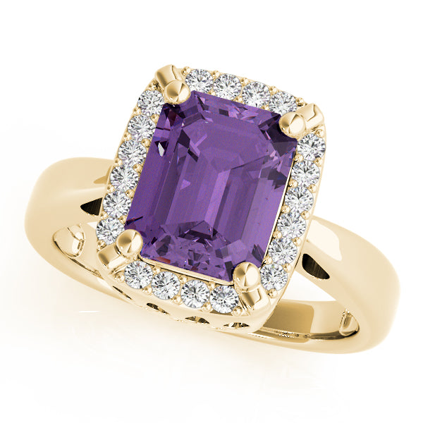 Cushion Emerald Gemstone Fashion Ring · 0.18 ct tw