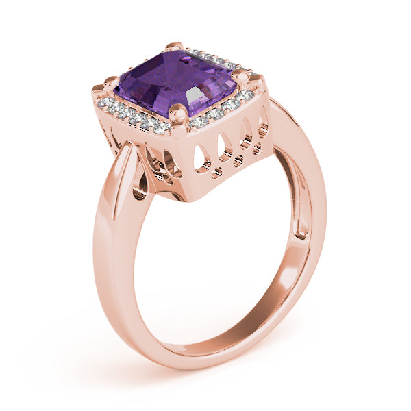 Cushion Emerald Gemstone Fashion Ring · 0.18 ct tw