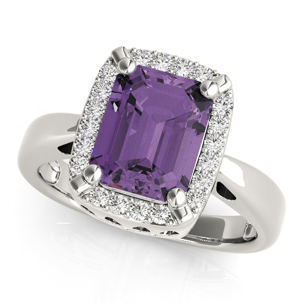 Emerald Gemstone Engagement Ring · 0.22 ct tw