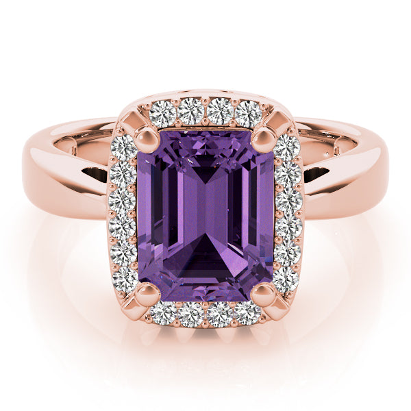 Cushion Emerald Gemstone Fashion Ring · 0.18 ct tw