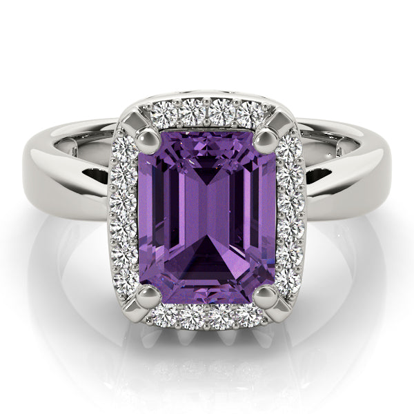 Emerald Gemstone Engagement Ring · 0.22 ct tw