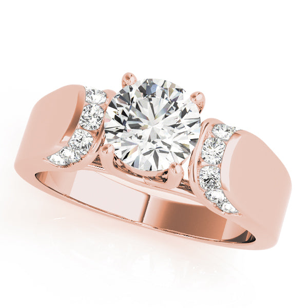 Round Trellis Diamond Engagement Ring · 0.78 ct tw