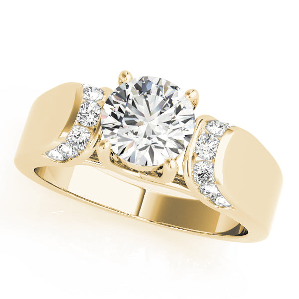 Round Trellis Diamond Engagement Ring · 0.39 ct tw