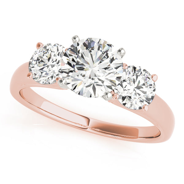Round Three-Stone Diamond Engagement Ring · 1.50 ct tw