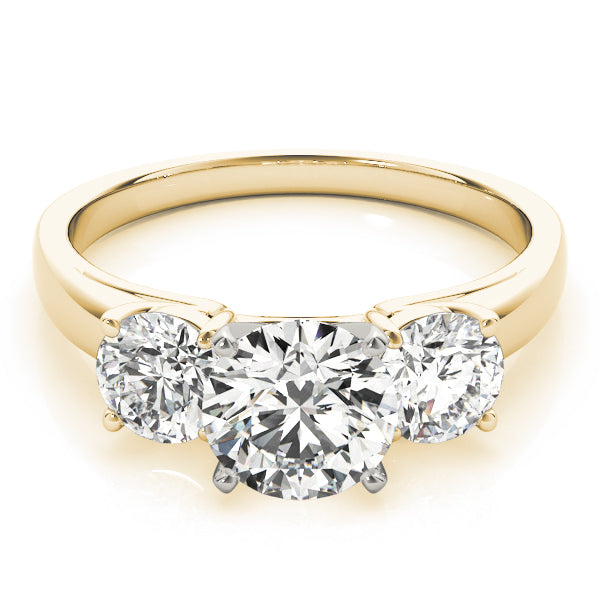 Round Three-Stone Diamond Engagement Ring · 0.50 ct tw