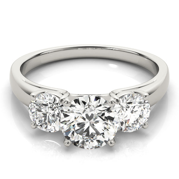 Round Three-Stone Diamond Engagement Ring · 1.00 ct tw