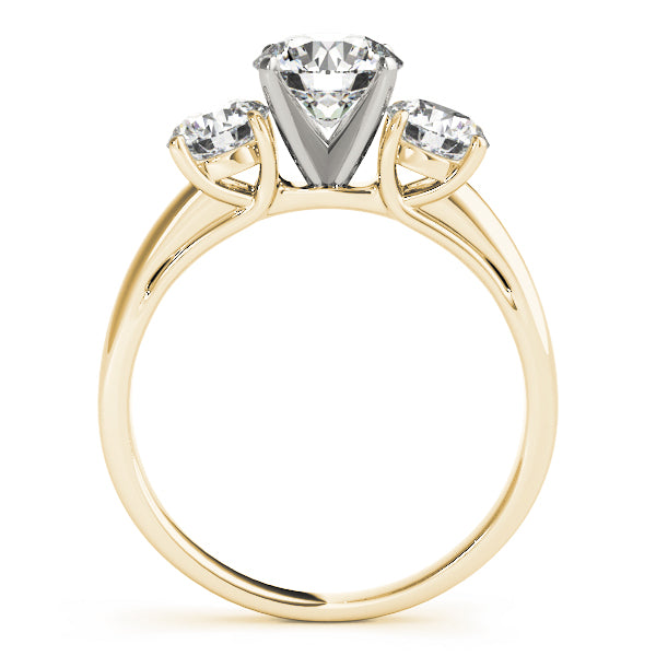 Round Three-Stone Diamond Engagement Ring · 0.50 ct tw
