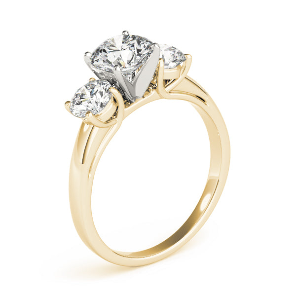 Round Three-Stone Diamond Engagement Ring · 0.50 ct tw