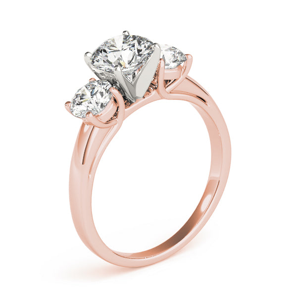 Round Three-Stone Diamond Engagement Ring · 1.00 ct tw