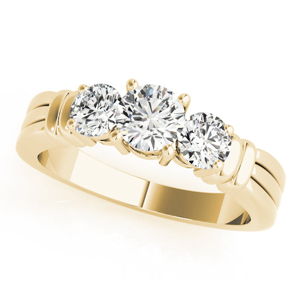 Round Three-Stone Diamond Engagement Ring · 1.00 ct tw