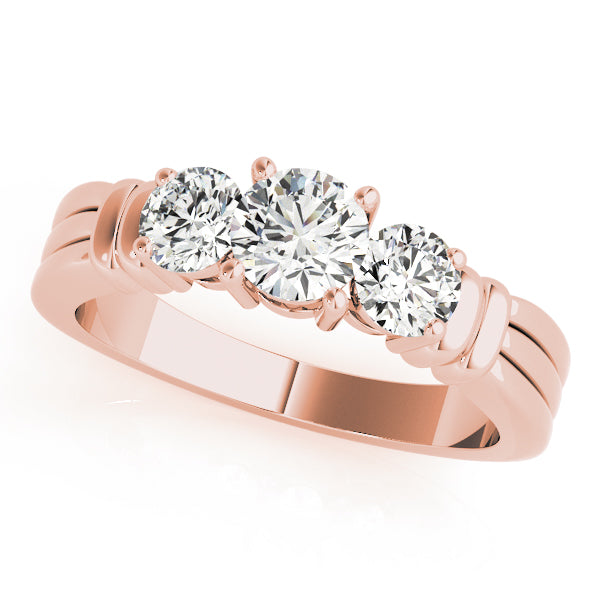 Round Three-Stone Diamond Engagement Ring · 1.00 ct tw