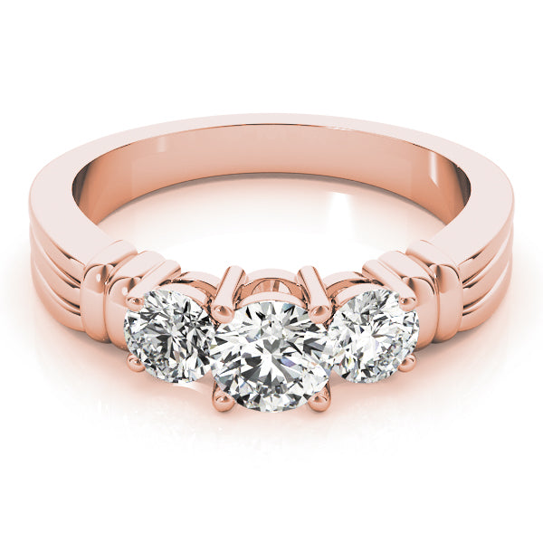 Round Three-Stone Diamond Engagement Ring · 1.00 ct tw