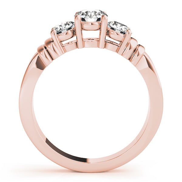 Round Three-Stone Diamond Engagement Ring · 1.00 ct tw