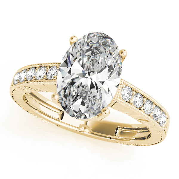 Oval Antique Diamond Engagement Ring · 0.15 ct tw