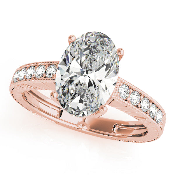 Oval Antique Diamond Engagement Ring · 0.10 ct tw