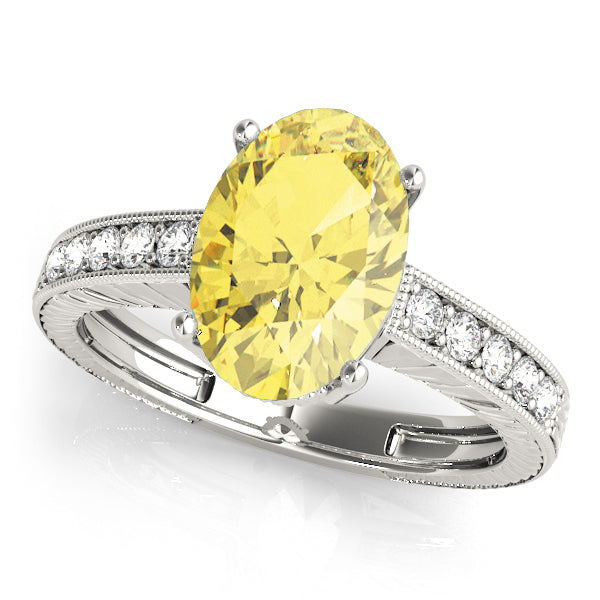 Oval Antique Diamond Engagement Ring · 0.10 ct tw